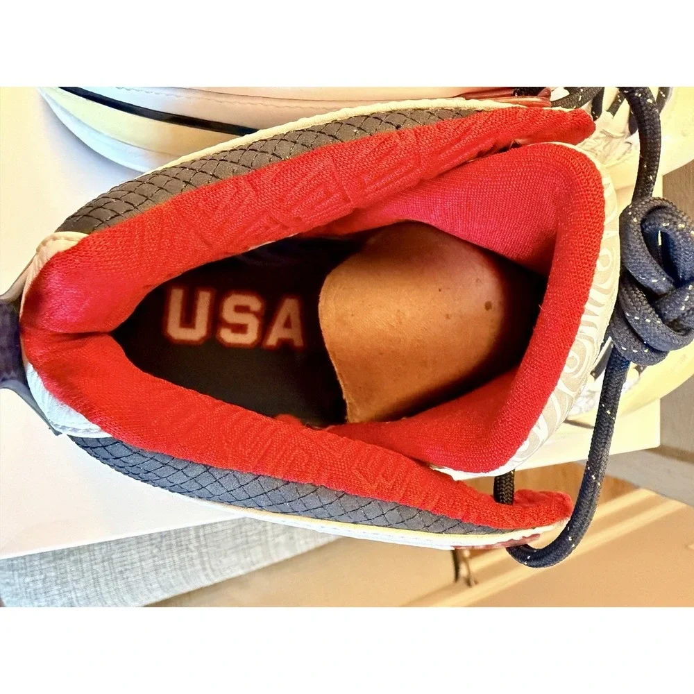Jordan Gold Promo Sample Tag USA 2008 Olympics Basketball Men's Size 12.5